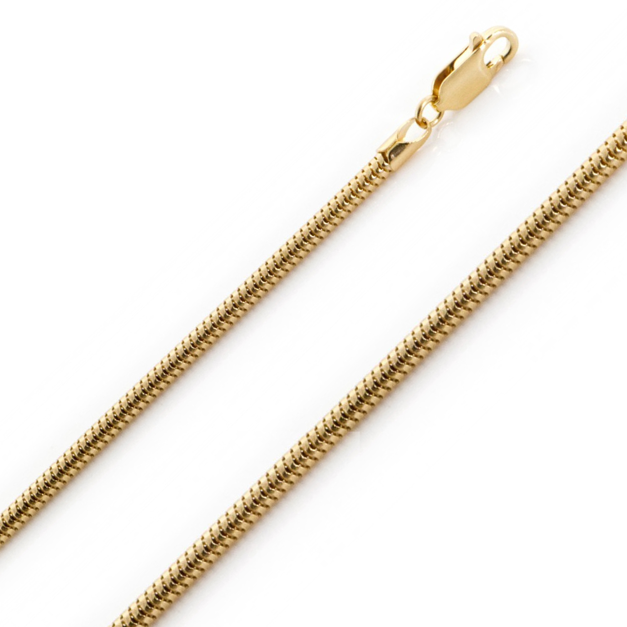 10K Yellow Gold 5.0mm Snake Chain 28 Inches